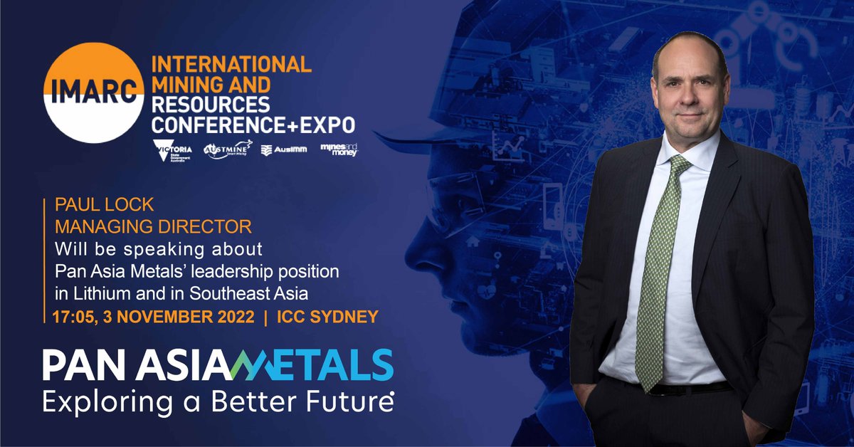 flagshipmineral's tweet photo. We are want to tell you about how we are #ExploringaBetterFuture at IMARC in Sydney, come and see us at Booth M130 $PAM #PanAsiaMetals #ASX #ASXsmallcaps https://t.co/MUs1O0n9d8