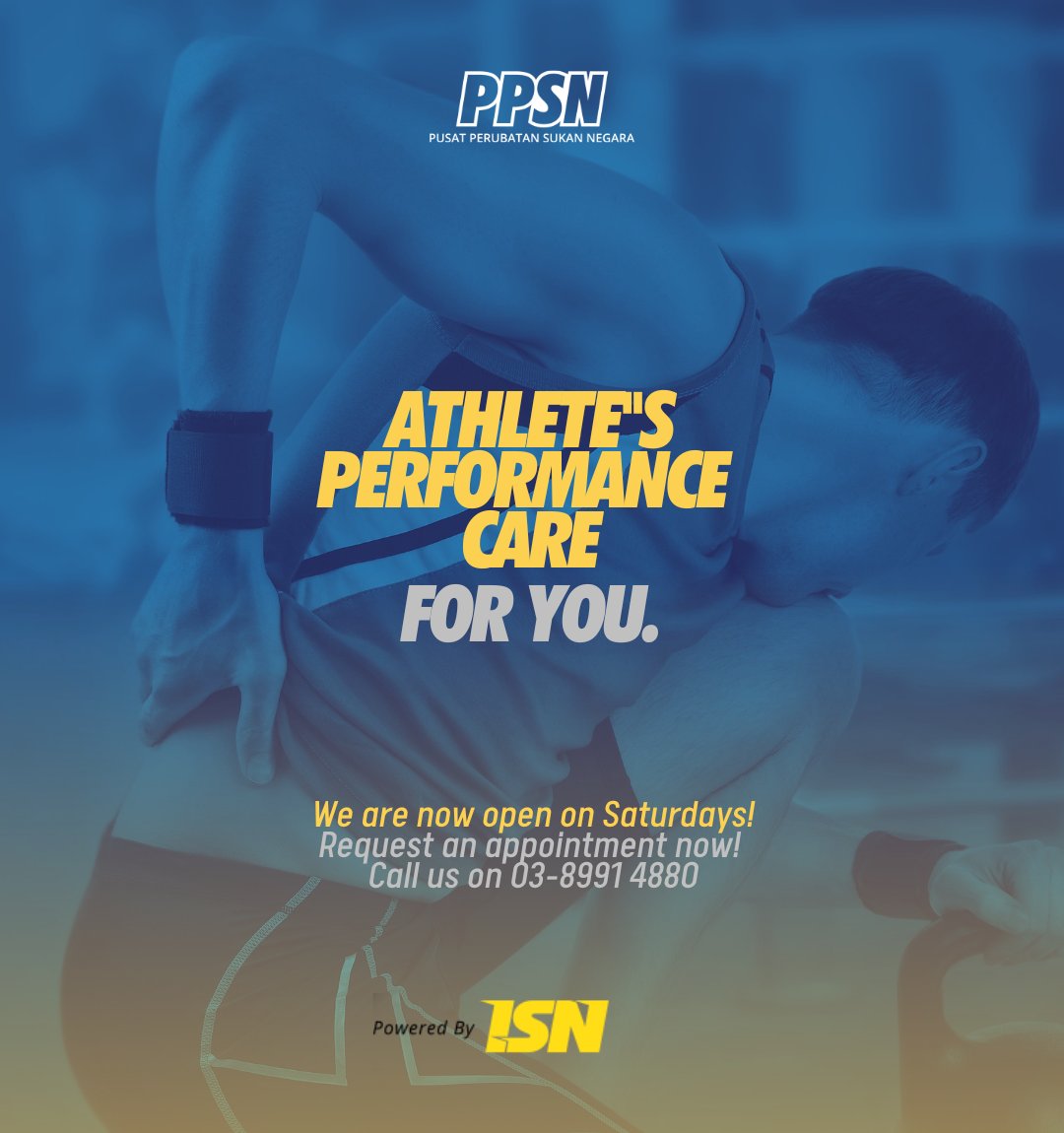 isnmalaysia's tweet image. Can't find time to get that injury looked at between school and work hours?? 

National Sports Medicine Centre are now open for Saturday appointments!

BOOK YOUR APPOINTMENT NOW!
📲 +603-8991 4880 
👨‍💻 ppsn.isn.gov.my

#PPSN #TeamISN