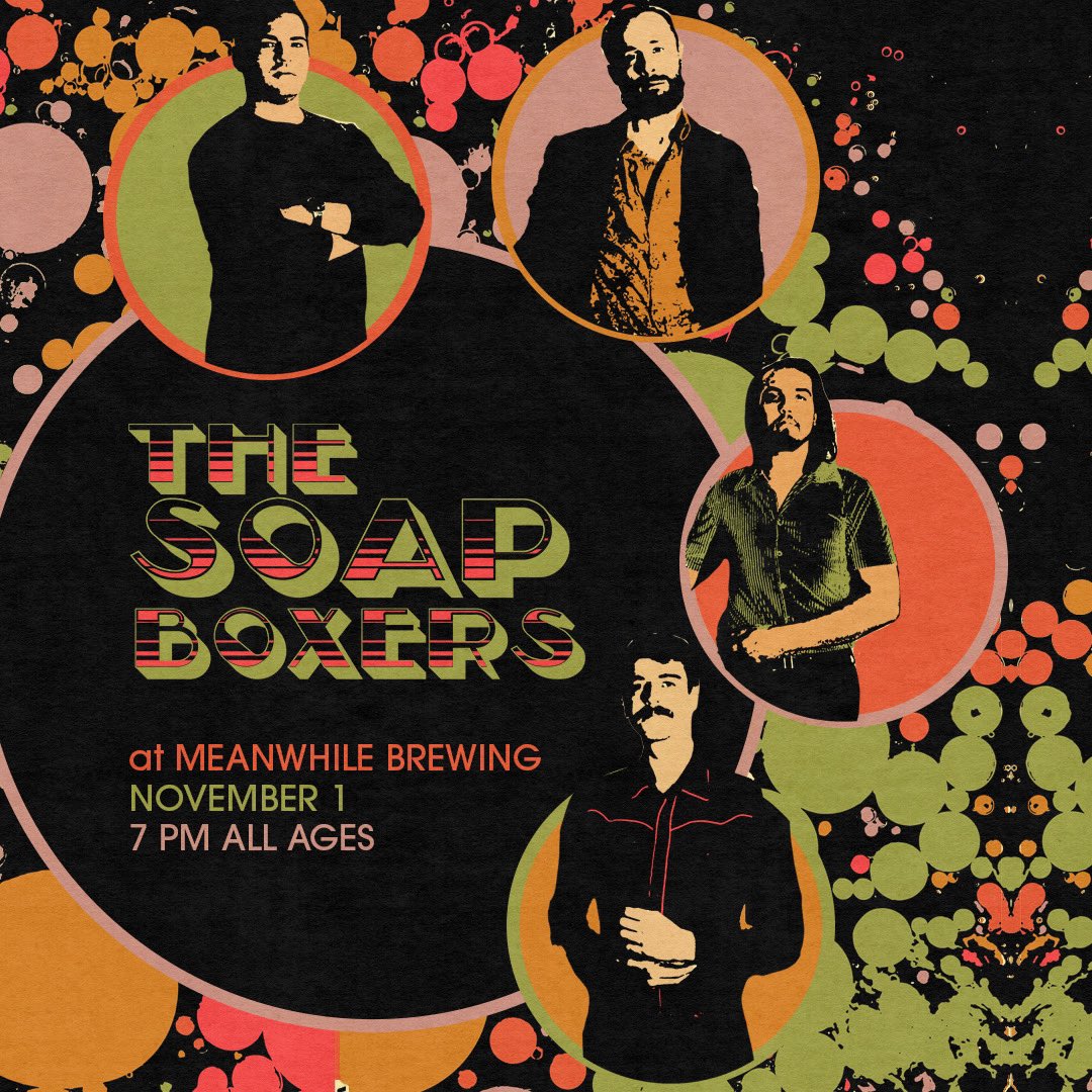 🎃Happy Halloween, y’all! We’ve got a very special treat for all of you early birds!🦤<a href="/TheSoapBoxers/">The Soap Boxers</a> are back at @MeanwhileBeer tomorrow, November 1st at 7:00 p.m.🍻No cover, all ages! Let’s boogie!👻

#Halloween #HappyHalloween #TrickOrTreat #MeanwhileBrewing #ATX #ATXmusic