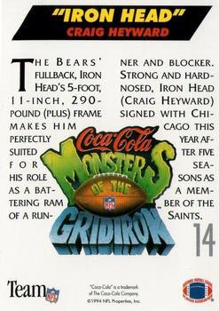 Magic8Bill's tweet image. Now we have a legend with a classic nickname. Craig “Iron Head” Heyward of the @ChicagoBears. Need I say more? #DaBears #MonstersOfTheGridiron