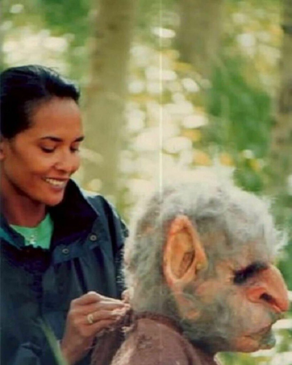 Happy Halloween! Here’s the lovely Laura Gemser working on the costumes on the set of TROLL 2.