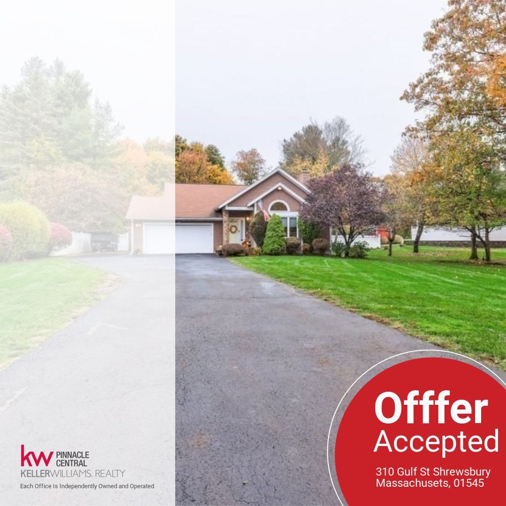 NickTebo's tweet photo. Offer Accepted!!🎉 310 Gulf St Shrewsbury MA, Just 5 days on the market with multiple offers!! 
So excited for my Seller and the lucky Buyers!🏠
If you are thinking about Selling or Buying a home reach out!  
 774-276-2902 📲 https://t.co/I8x65uw6Xg