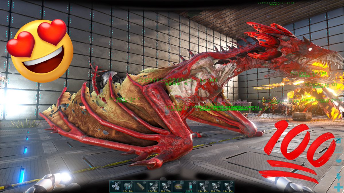 borracho0801's tweet photo. #PS5 #ARKSurvivalEvolved #PvE #official #スコーチ #FearEvolved

　ばんちゃ🌞

👻ハッピーハロウィーン🎃
☝️何がハッピーかは分かってないw
 
　お友達が過去1でカッコ良ぃ強々ゾンビwyv連れて帰って来てたので勝手にペタペタ📷
　
　私は唯一スコチだけ買って無いのでデスモでもブリしまーすっw https://t.co/HNzHCxn0gi