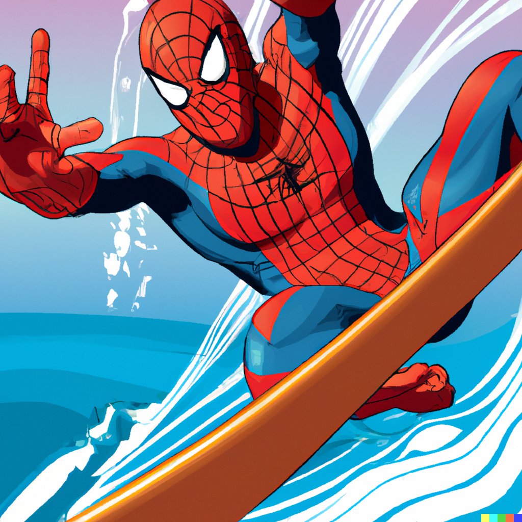 This is not #spiderman surfing. conceptxDalle