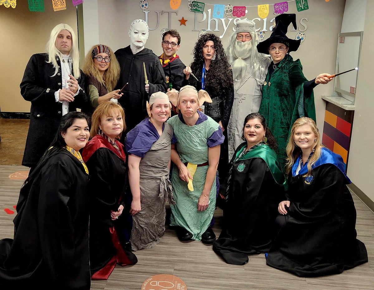 Mary Austin (@maustinpedisurg) on Twitter photo THE BEST JOB EVER!!! How else can one dress up as the Hogwarts Surgical Academy, parade through the children's hospital & get to compete for best costume with awesome partners, fellows, PAs & admins EVERY year?!?! #PedSurgBestSurg <a href="/UTH_Pedisurg/">UT Pediatric Surgery</a> <a href="/McGovernMed/">McGovern Med School</a> THE BEST JOB EVER!!! How else can one dress up as the Hogwarts Surgical Academy, parade through the children's hospital & get to compete for best costume with awesome partners, fellows, PAs & admins EVERY year?!?! #PedSurgBestSurg <a href="/UTH_Pedisurg/">UT Pediatric Surgery</a> <a href="/McGovernMed/">McGovern Med School</a>