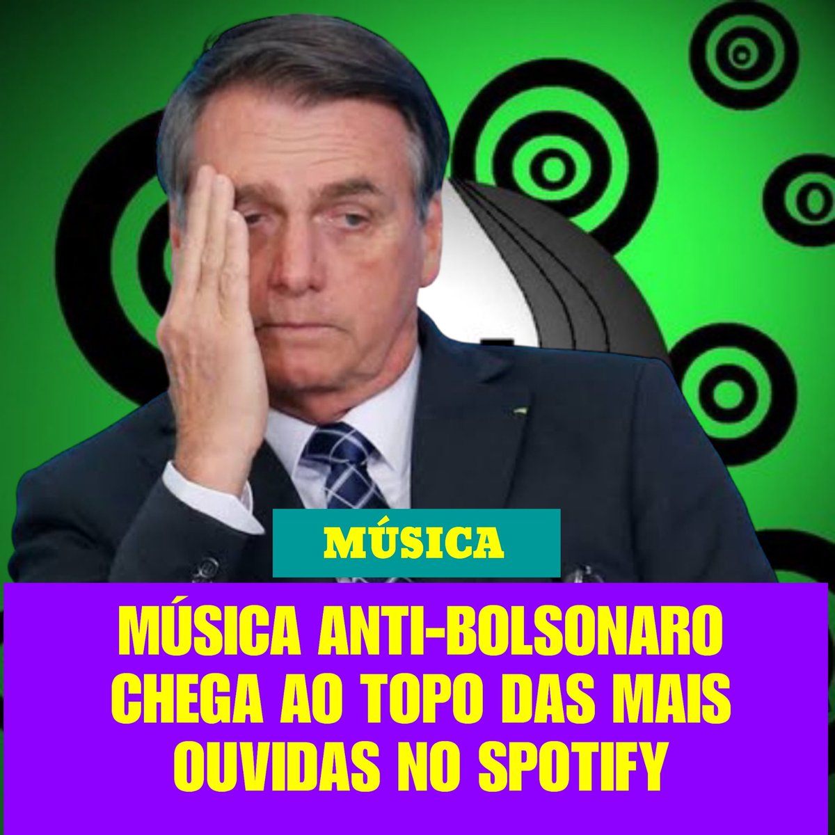 aslbrasil's tweet photo. A música Tá Na Hora do Jair Já Ir Embora alcançou o topo da playlist TOP 50 Brasil no #Spotify após bombar nas plataformas digitais com a proximidade do segundo turno das #eleições presidenciais e, principalmente, depois da derrota de Jair Bol.. https://t.co/ap6rTfovuz https://t.co/b2R0AWWqNx