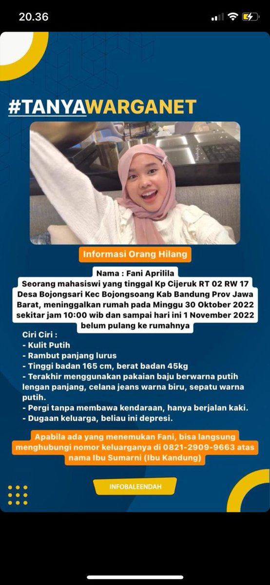 SupriHa54307485's tweet photo. Barangkali ada melihat... https://t.co/oJHMSkaXE8