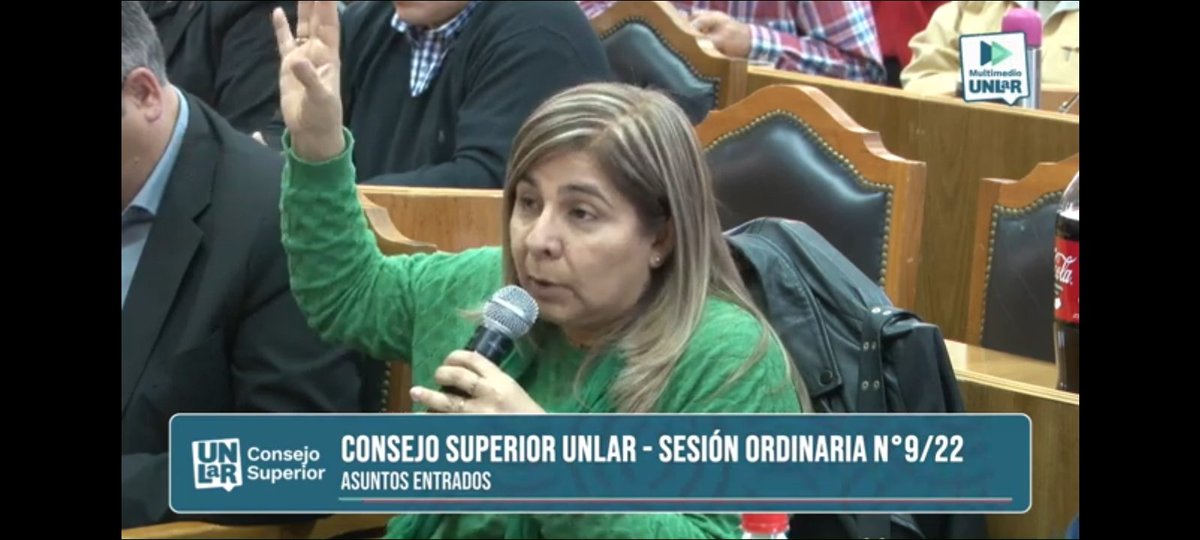 FacuUnlar's tweet photo. ⚠️En sesión del Consejo Superior de hoy, FACU➕ defendió a las y los afiliados de @osunlar e hizo un fuerte llamado de atención a la vicerrectora @CorzoMarita ante el incumplimiento de lo dispuesto por Resolución del máximo órgano de gobierno univ. cuando decidió -por mayoría-⤵️ https://t.co/sNjv5r0w5o