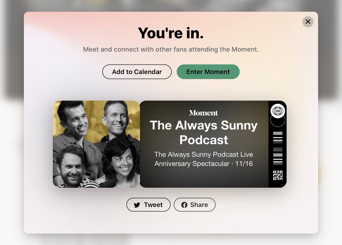Kate97387213's tweet photo. @TheSunnyPodcast @RMcElhenney @GlennHowerton @meganganz I’m hype, no matter what’s in store for this show lol. Never know with these guys 😝😎 https://t.co/gmXeXsS8Sr