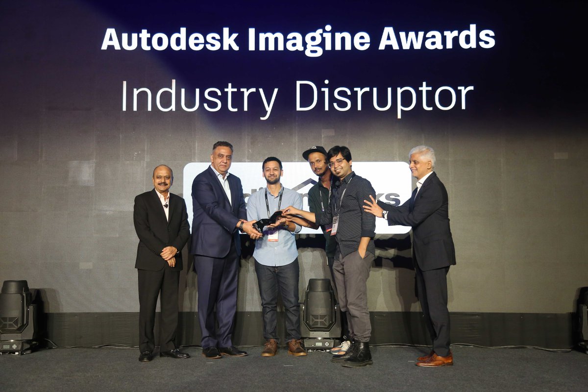 Congratulations to @MeetTheMonks for winning the Autodesk India #ImagineAward for the 'Industry Disruptor' category under the Media and Entertainment industry segment.