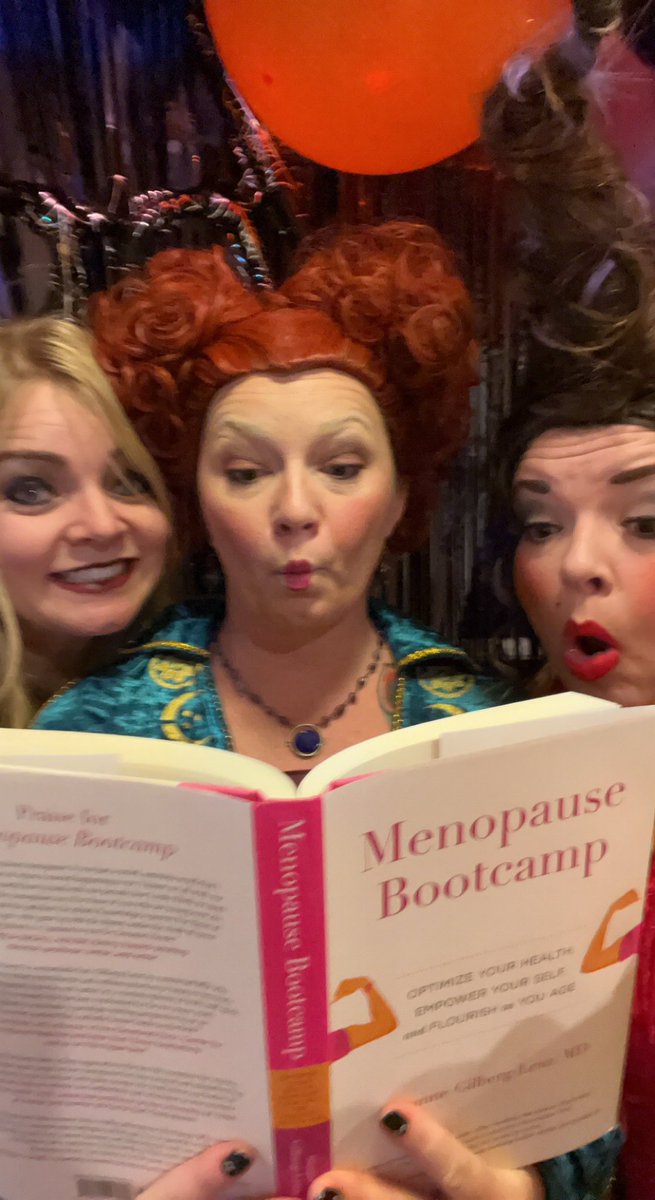 Above &amp; beyond #marketing pros align their #HalloweenCostume w/their sisters for awesome client promos...

<a href="/AskDrSuzanne/">Suzanne Gilberg-Lenz</a> makes #menopause a lot less scary with her new book, #MenopauseBootcamp available NOW >>> a.co/d/ckM5s78
.
.
.
#HocusPocus #MenopauseAwarenessMonth