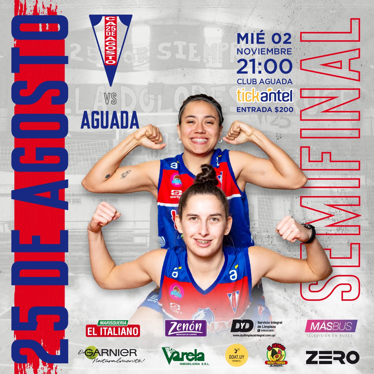 Este miércoles primer semifinal! 

Atención ‼️

Entradas por tickantel $200

Vamos Leonas !! 💙❤️
.
#Rugirjuntas