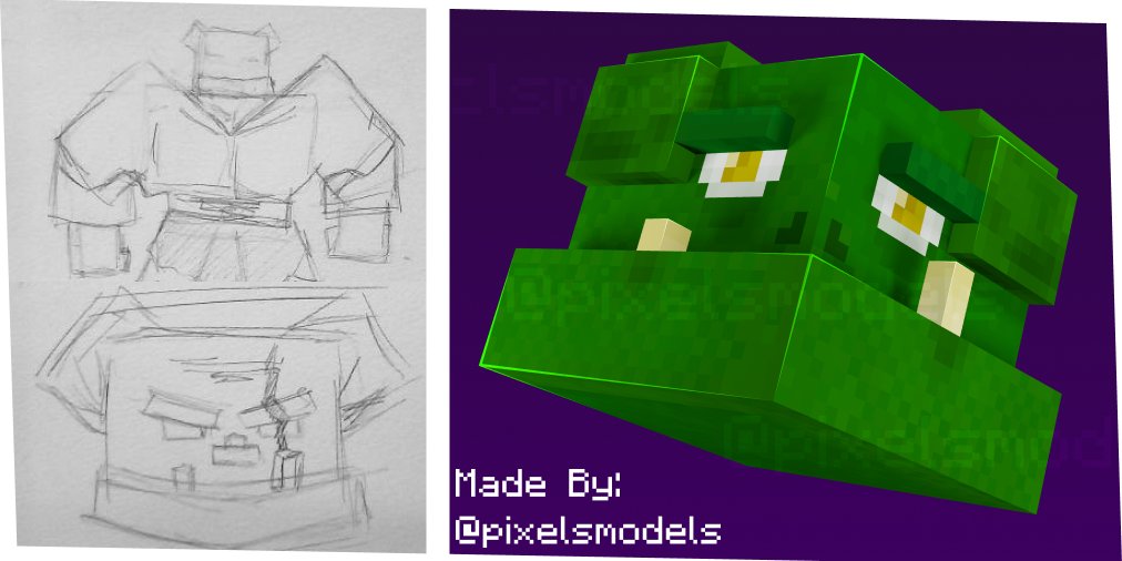 PixModeOn's tweet photo. An Orco project that I'm developing!
#minecraftmodels #minecraftconcept #minecraftrpg #minecraft #3dmodel #lowmodel #mythicmobs #modelengine #orcminecraft #blockbench #minecraftblockbench https://t.co/1Ma5AW8BQC