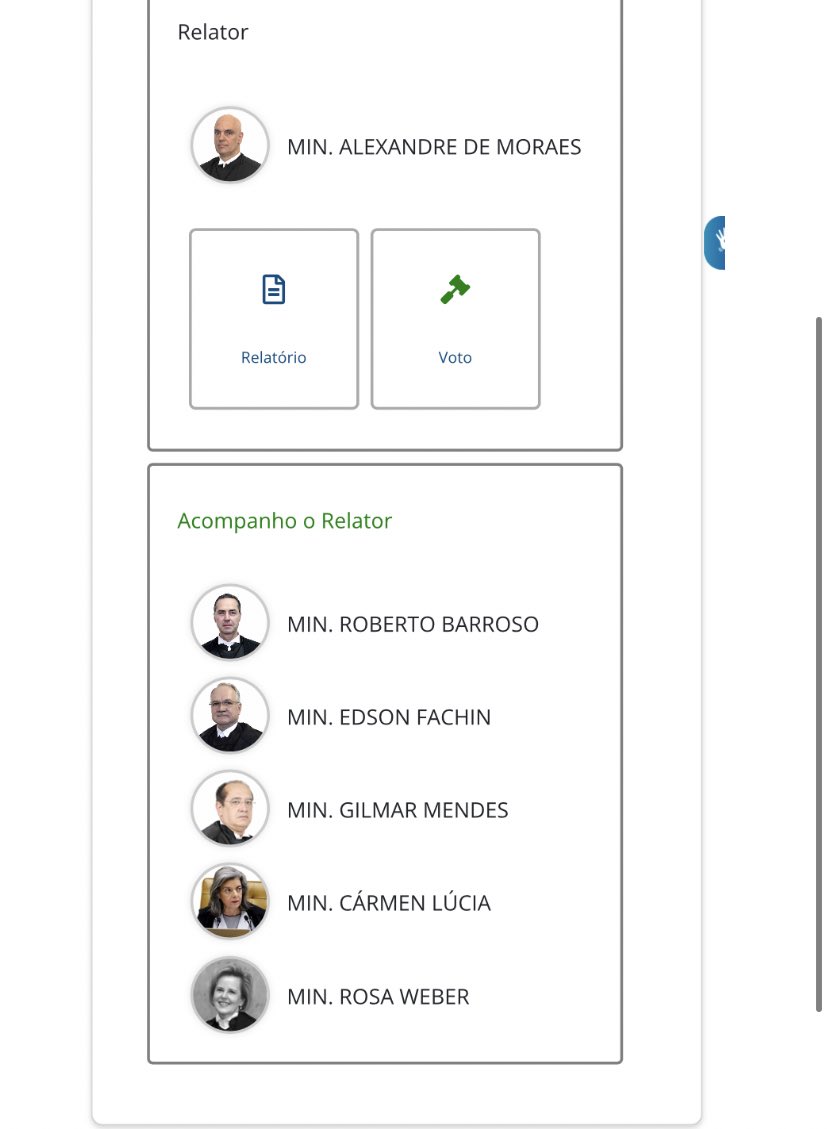 🇧🇷 URGENTE: Em menos de 10 minutos, maioria do STF acompanha Alexandre de Moraes e referenda decisão para desobstruir estradas pelo Brasil.

Decisão determina multa e até mesmo a prisão do diretor-geral da PRF em caso de descumprimento.