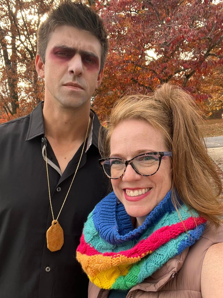 lightenupteach's tweet photo. We went in a few different directions this year.  Alex was The Sandman (from the Neil Gaiman comic/ series), I brought back my childhood favorite Rainbow Brite, and I think Jack’s needs no explanation.  Happy Halloween everyone! https://t.co/hNB6oebm2S https://t.co/2CL4xFUK1y