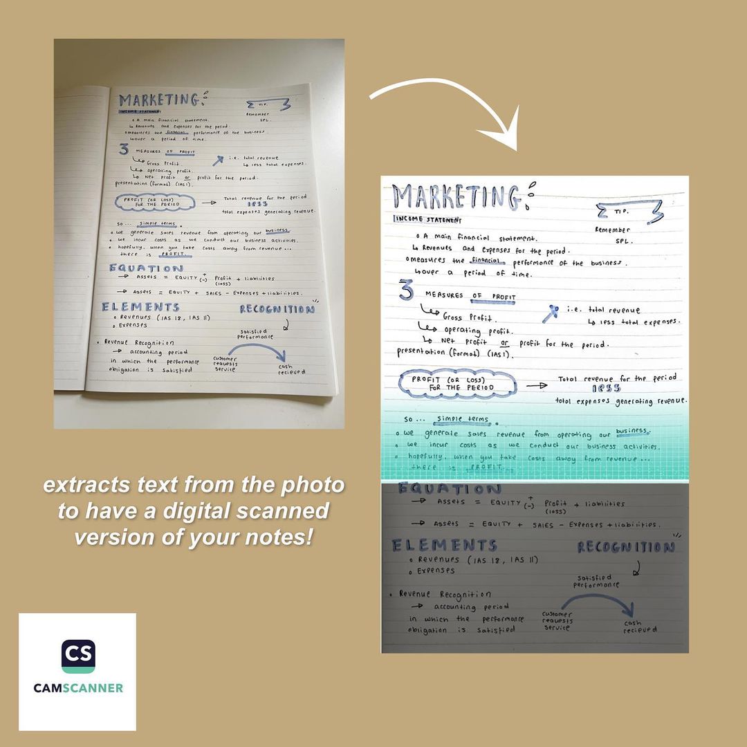 CamScanner's tweet image. It&apos;s perfect for students like me with many study notes. Having them made digitally is much more convenient for me as I can study from them without bringing my notebooks with me. 
 From coffeemlk
#CamScanner #studentips #studentsuccess