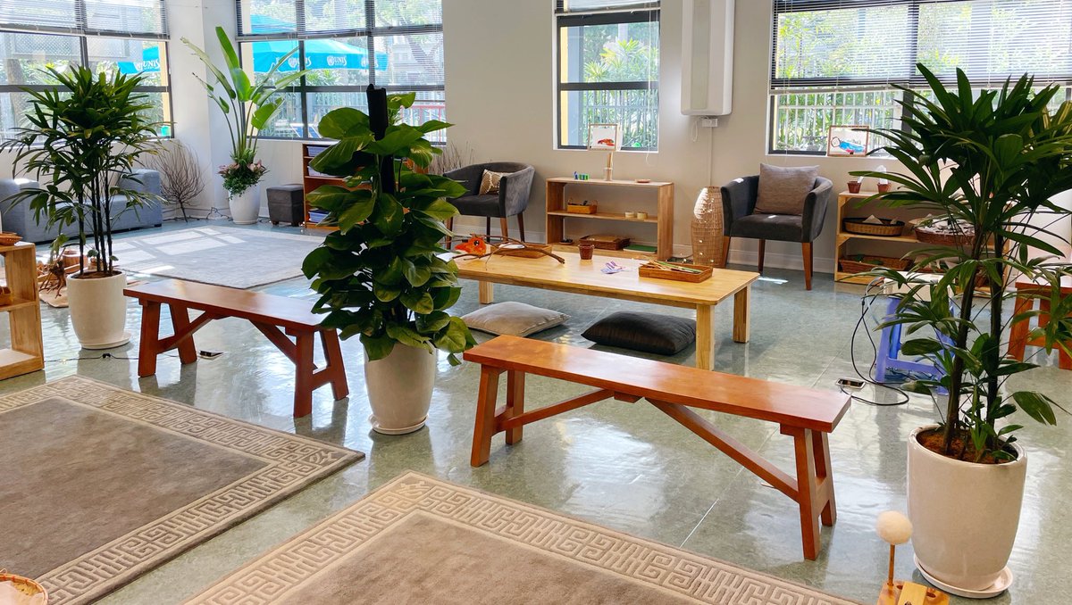 When in doubt about your learning space; source some tall plants to inspire and help demarcate ! Instant re earthing 💕🌺🪴#learningspaces #performingarts <a href="/UNIS_Hanoi/">UNIS Hanoi</a>