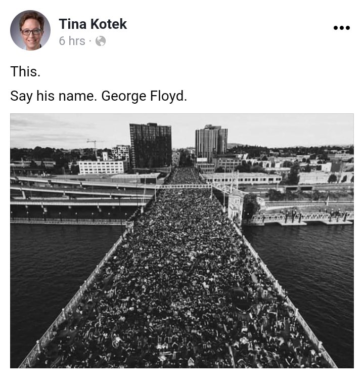 TrishaMomOf6's tweet photo. Remember when this march was considered "safe", but any rallied held against Covid were "super spreader events"? I do @Tina4Oregon! #VoteHerOut #NoKate2.0 #TeamReality https://t.co/WM3UF8yuD5
