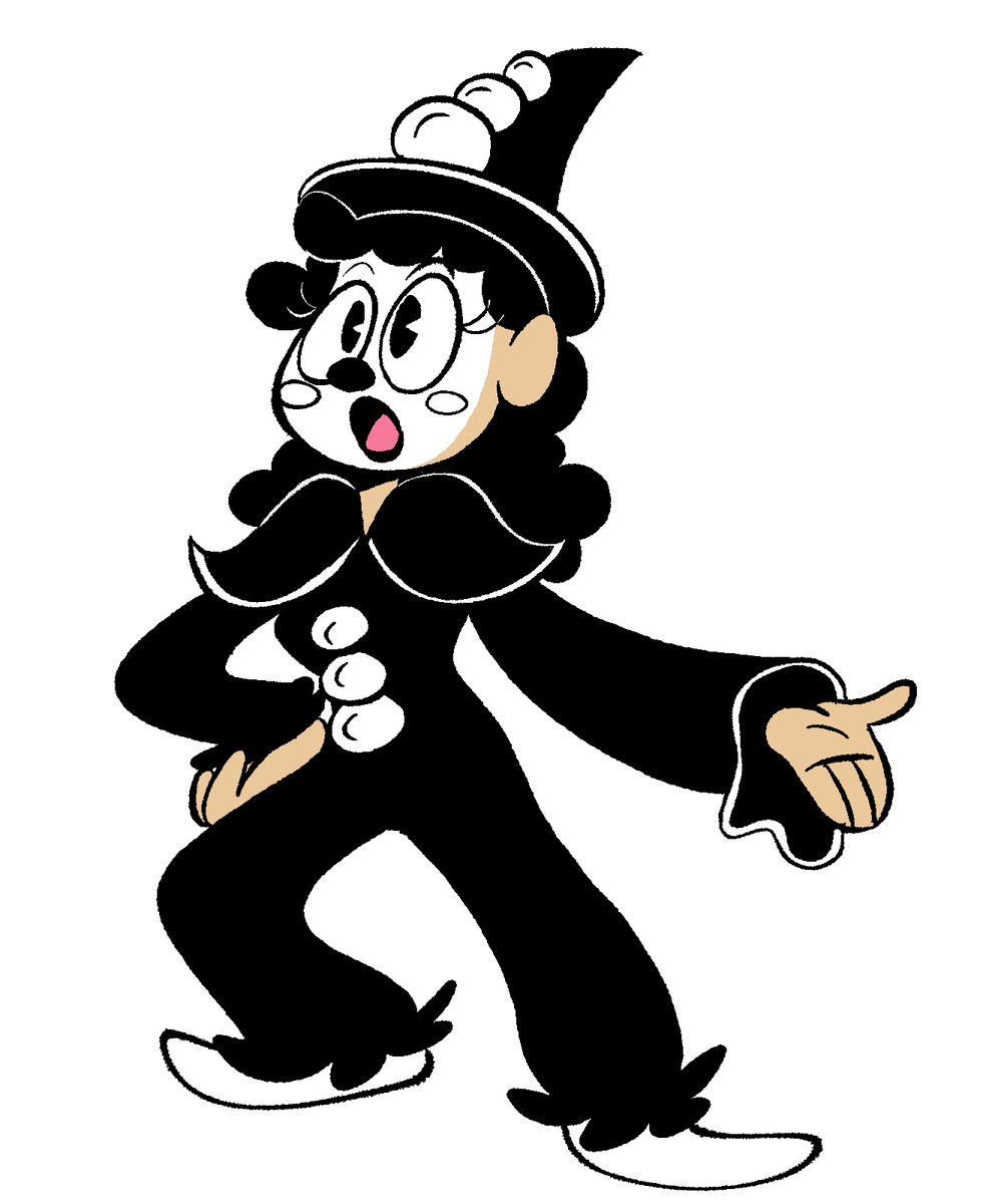 Bonus Halloween costume doodle of Chatterbox as Koko the Clown
