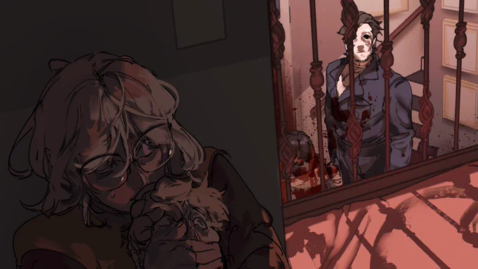HACK &amp; SLASH(er) is here! If you like slashers, one-shots, and silly indulgent stuff, come get one!! Your support really means a lot and I hope you enjoy it as much as we did making it!  