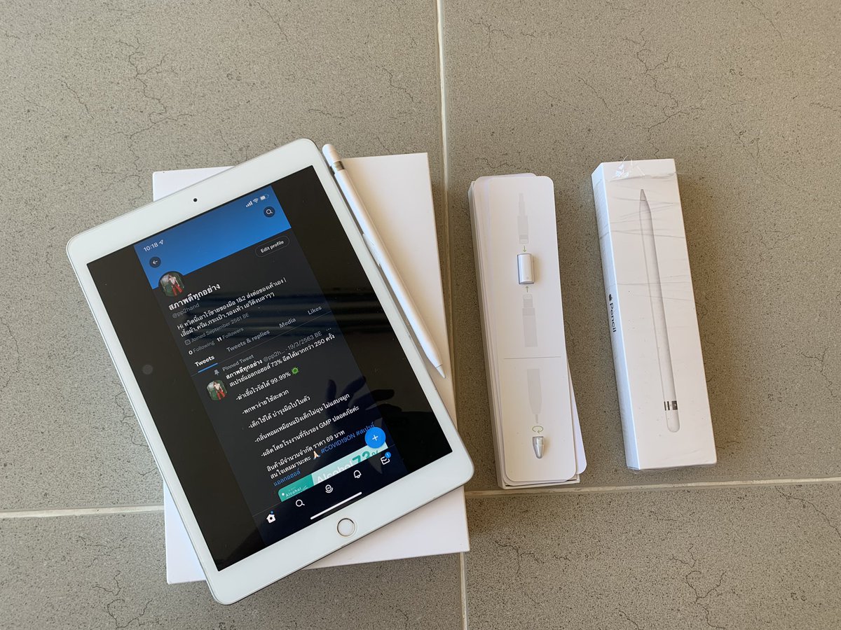 pp2hand's tweet photo. ขาย #ipadgen8 wifi 128 gb มีรอยนิดหน่อย ใช้งานน้อยมาก อุปกรณ์ครบ สนใจราคาคุยกันได้ #ขาย #ขายไอแพด #iPadOS16 #ไอแพดเพื่อการศึกษา #ไอแพดมือสอง #goodnote5 #ไอแพดมือ2 #ไอแพด #ราคาถูก #ถูกและดี https://t.co/3C88dtRbgG
