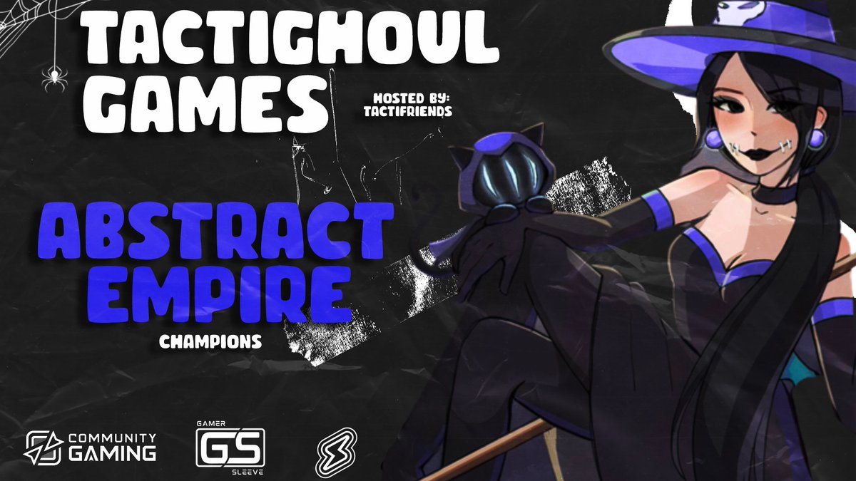 TactiGhoul Games has come to an end! After an amazing grand final series, we are proud to present our winners.

After winning 2-0, we give our congratulations to <a href="/AbsEmpGG/">Abstract Empire</a> ! 🏆

🎃 <a href="/Hyungwonhoe_/">Hyungwonho ୨୧ Lauryn</a>
🌙 @paradox4x
🪦 @SkyeLyner
👻 <a href="/torract/">torract</a>
🕸️ <a href="/SylviaGrTTV/">Sylvia</a>