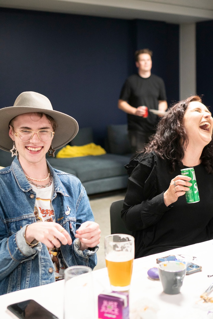 paperkiteltd's tweet photo. Last Friday we held our annual PK Whānau & Friends night! 🎃
The night wouldn’t have been complete without pizza from our aptly named friends @HELLpizza666, a spooky crafts table, and of course, our loved ones! No tricks here. What a treat.
#paperkite #culture #halloween https://t.co/y0mqj83aj0