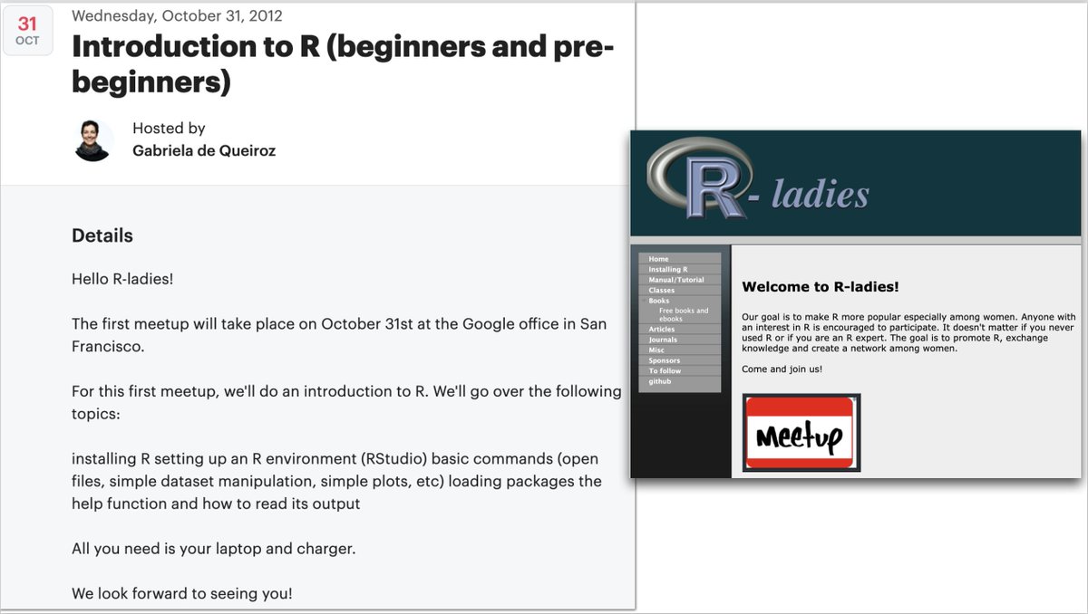 🎉It is time to celebrate! It's been 10 years ago since the first ever #rladies event! 

💜What an amazing and beautiful journey, and what a great community we have!