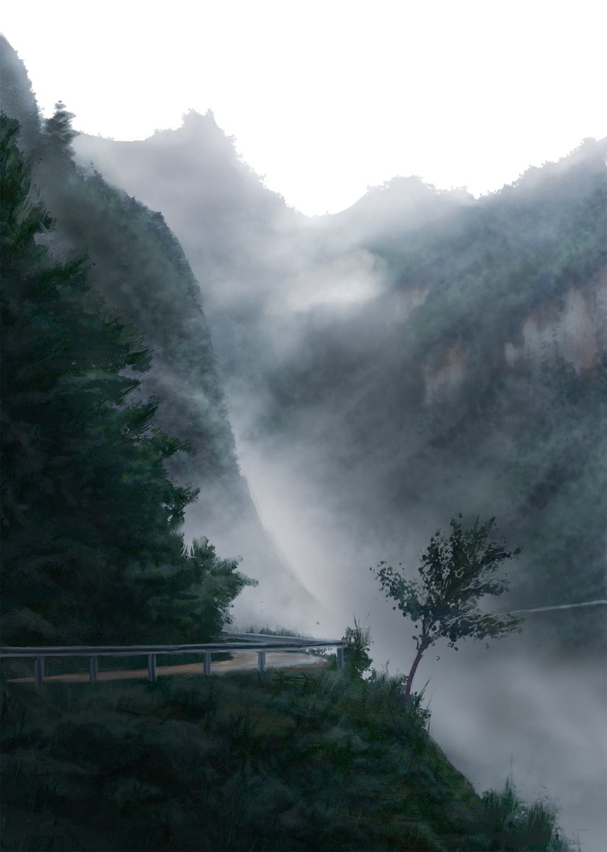 artofspectra's tweet photo. Last nights sketch. studying different atmospheric light conditions 

#misty #mountain #slope #forest #overcast #art #sketch #digitalart #photoshop #illustration #painting https://t.co/prmbxD4mgx