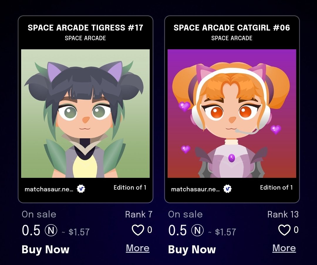 Only two cards left on our Space Arcade collection. This is for our donation drive for the Typhoon Paeng Victims here in the Philippines. 💚

Grab yours now! Only at @ParasHQ
<a href="/NEARPhilippines/">NEAR Philippines I Create Without Limits</a>

🔗 paras.id/collection/spa…

#NEARnft #ParasNFT #NFTartwork #nftarti̇st