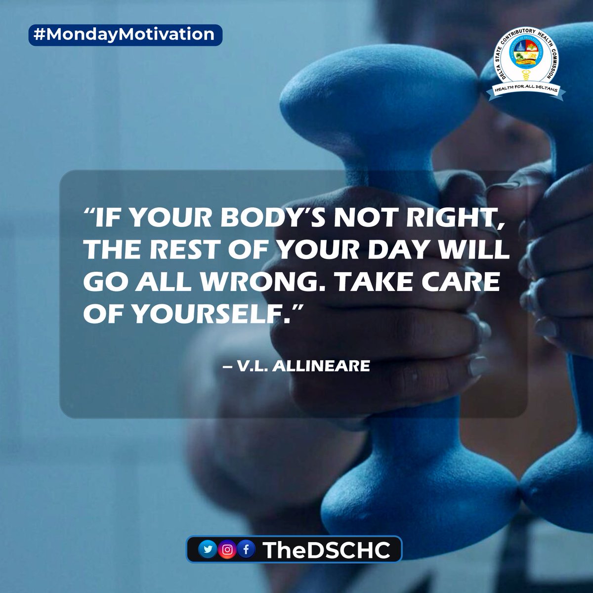 You’re Your Priority. 

.
.
.
#health #fitness #healthylifestyle #yourhealthnaourmatter #nutrition #exercise #dschc #healthyfood #delta #healthyliving #selfcare #covid #mentalhealth #healthcare