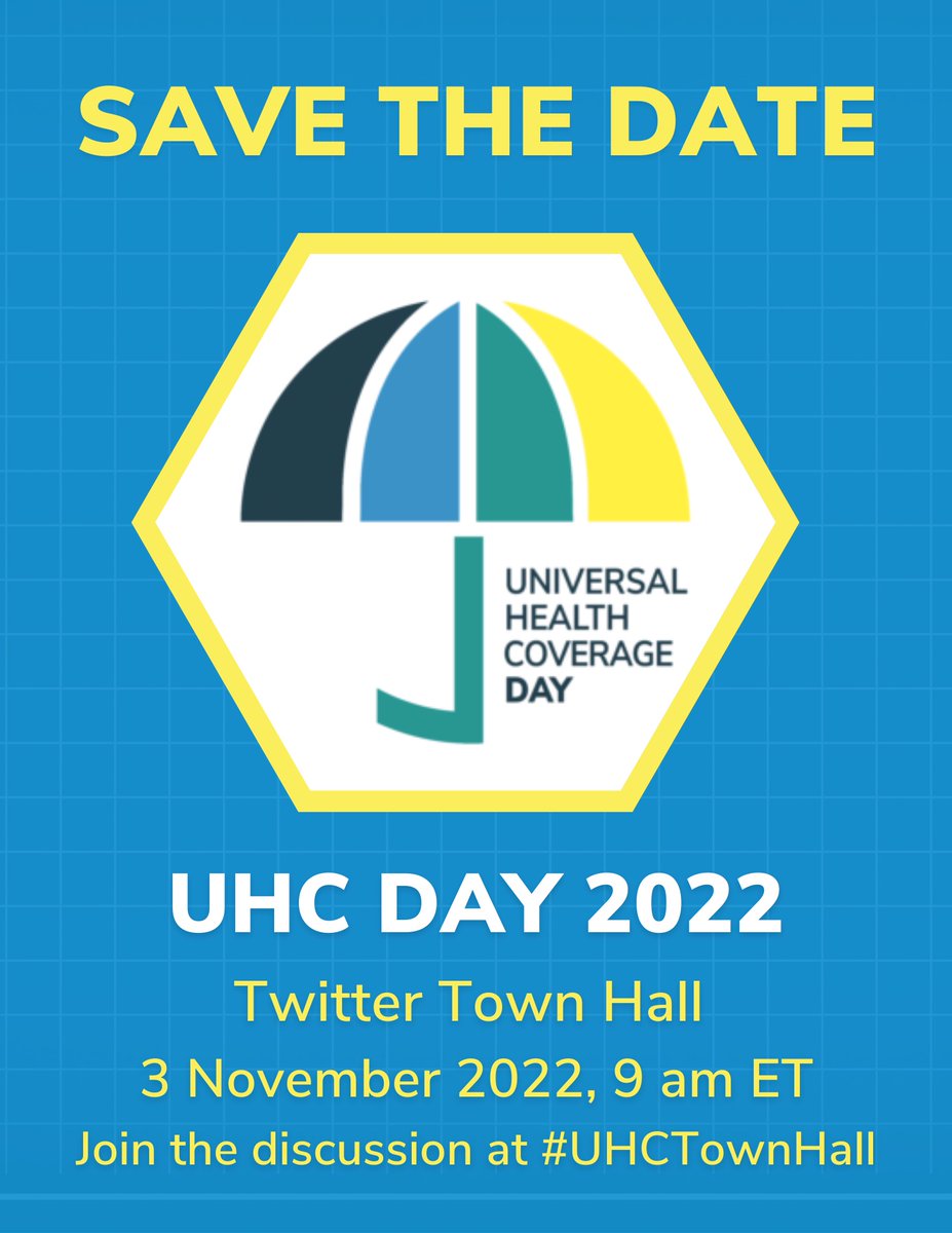 How can we deliver #HealthForAll? What role do #healthsystems, #primaryhealthcare, #equity & determinants such as #gender & #climatechange play? Join us on Thursday, 3 Nov., 9am ET/1pm GMT at #UHCTownHall to input & engage ahead of #UHCDay & the 2023 High-level meeting on #UHC