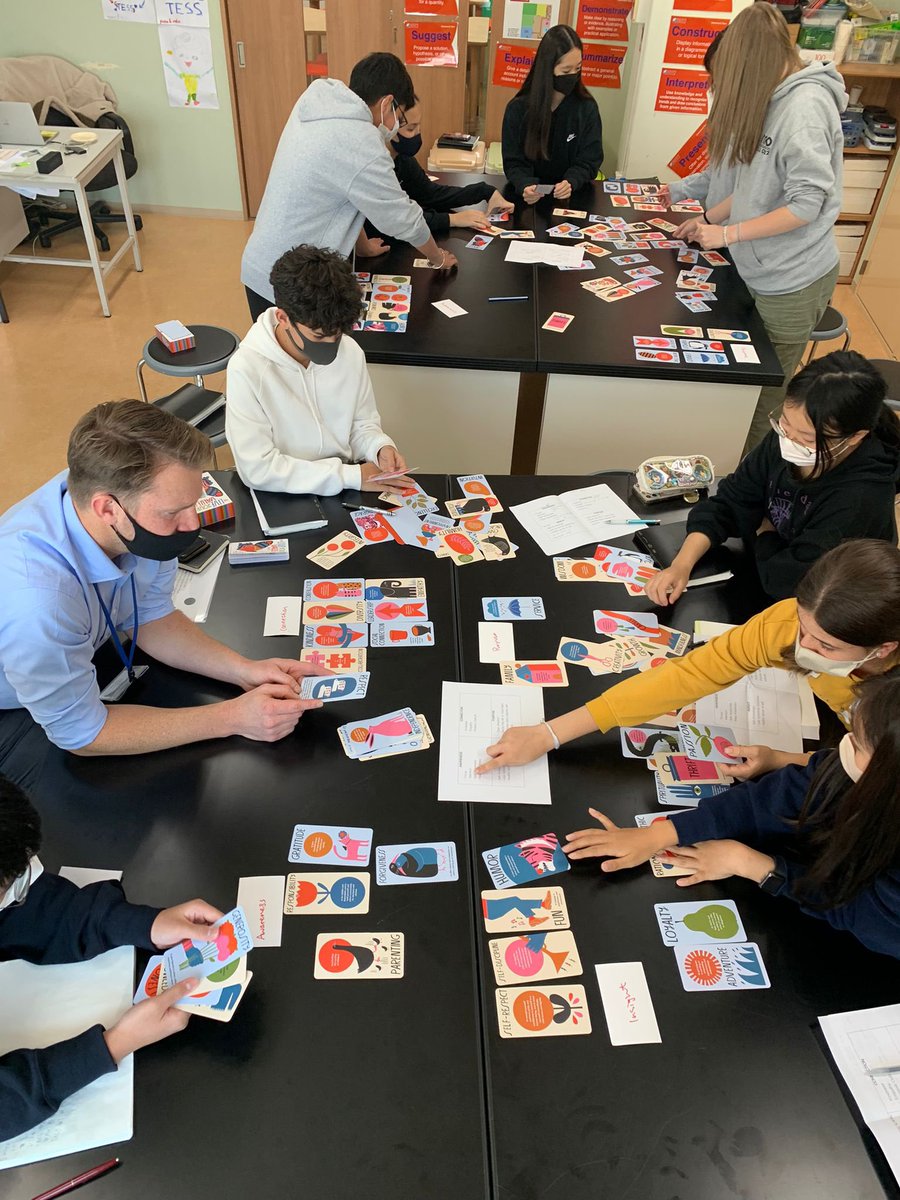 Grade 9 advisory using the 4 pillars of well-being to reflect on purpose and where they feel their ‘fullest self’ at school. <a href="/TISlearns/">TokyoIS</a>