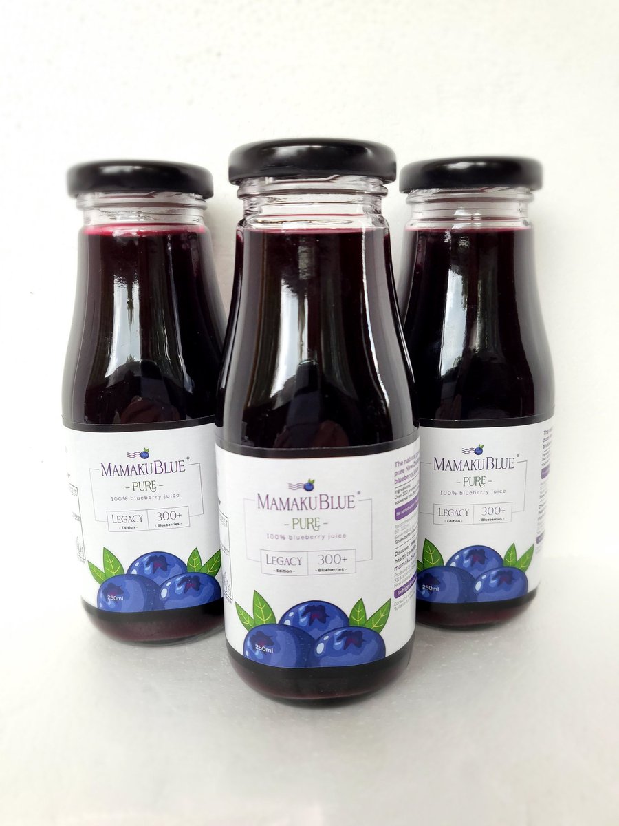 MamakuBlue's tweet photo. Introducing 250ml. An excellent energy boost, great to be served cool on a hot day, refreshing and healthy drink full of goodness with more than 300 blueberries squeezed in, nothing else. Not from concentrate. 
https://t.co/BQJMyRsaLa https://t.co/kLpQWwpES9