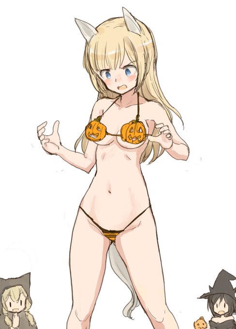 #w_witch 506JWF B部隊の #マリアン・E・カール生誕祭 ということで昨日のハロウィンの衣装など。 