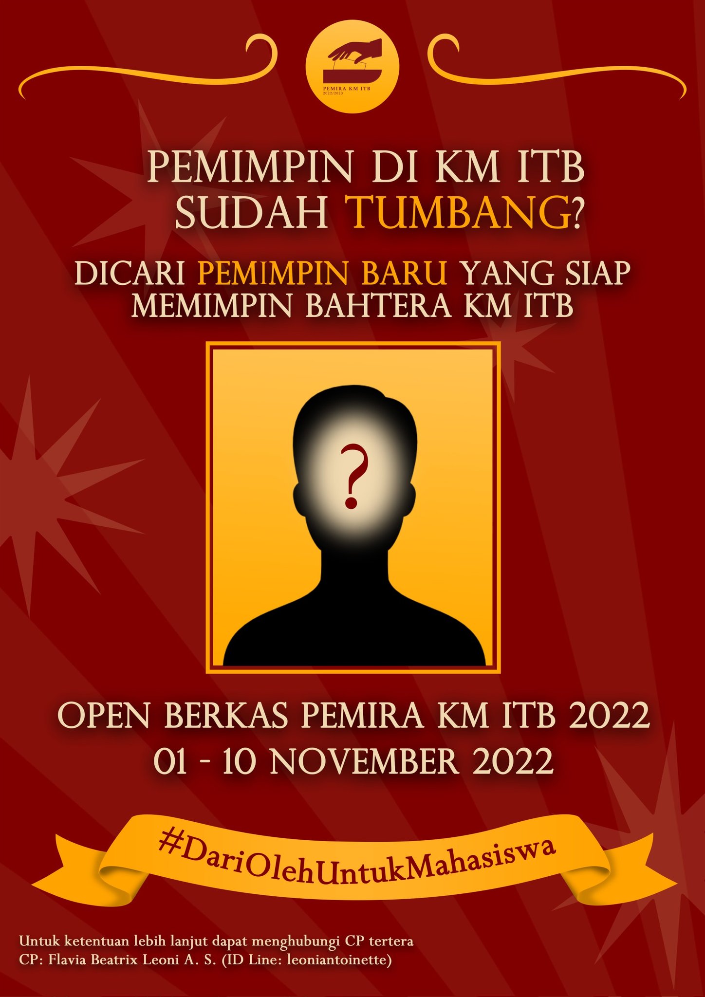 Pemira KM ITB 2022/2023 on Twitter: "๐ INFO PENGAMBILAN BERKAS CALON ...