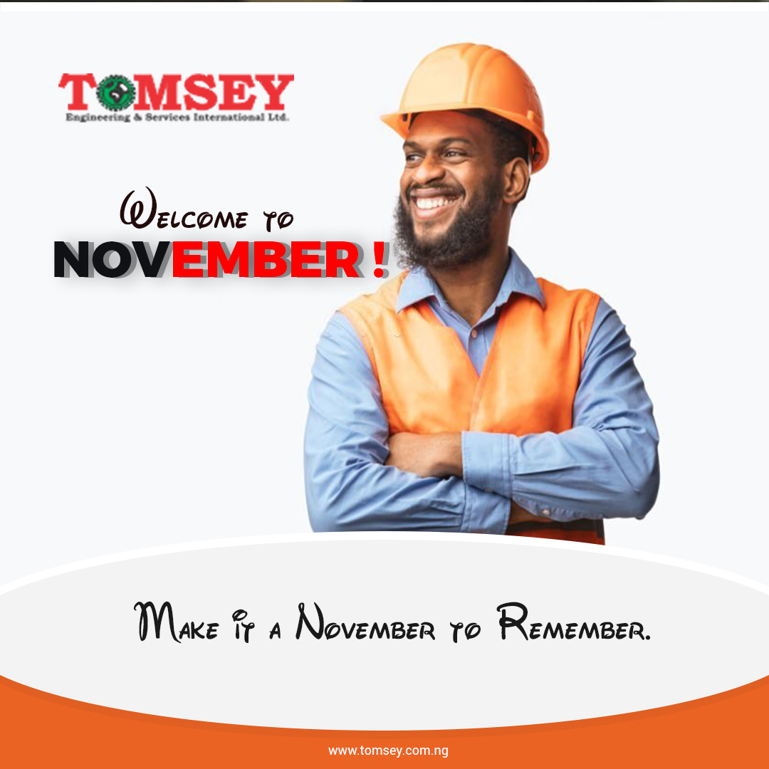 tomseyeng's tweet photo. Well… Hello November!😊
We’re all pumped up and ready for you.
We hope the new month brings along New Success Stories for you all.
Love from Team #TESIL💕
@tomseyeng
#happynewmonth #tomsey #tomseyengineering #fact #newmonth #newpost #trending #engineering #construction #life https://t.co/WGGvQ9rPNF