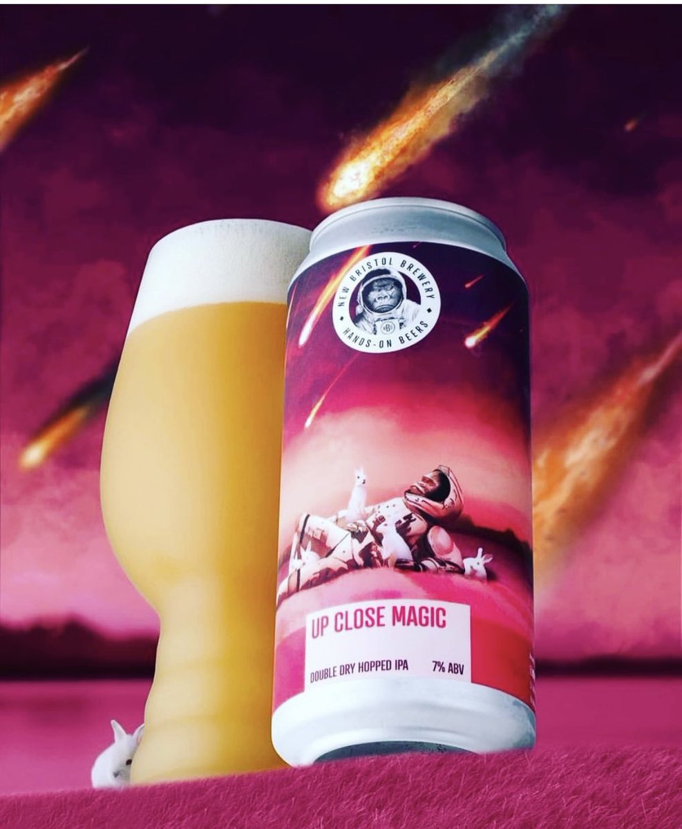 ITS BACK - UP CLOSE MAGIC, DOUBLE DRY HOP IPA 7% was an instant hit last time we brewed it! Simcoe packed & juiced up to DIPA proportions. Expect pine needles on the nose, alongside massive fruit aromas. TASTE: Chewy, Tropical, Dank🦍🐇 BUY ONLINE newbristolbrewery.co.uk