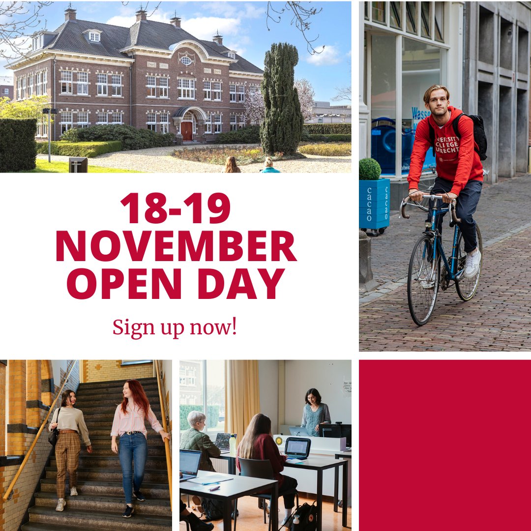 You can now register for our Open Days on 18 and 19 November. Online or on campus? You decide! uu.nl/en/bachelors/g…