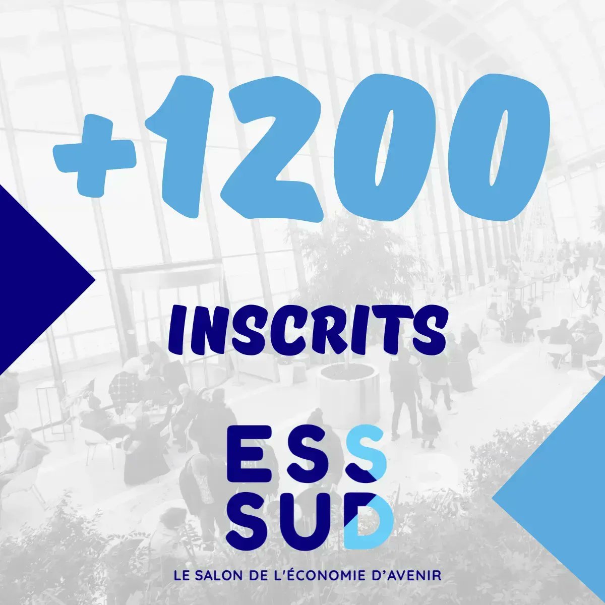 🙏​ MERCI !

Vous êtes plus de 1200 inscrits au Salon ESS Sud ! 
Merci à tous pour votre engouement et votre engagement en faveur de l'économie sociale et solidaire !

Rendez-vous jeudi pour une journée riche en rencontres et découvertes !

#esssud #ess #marseille #regionsud