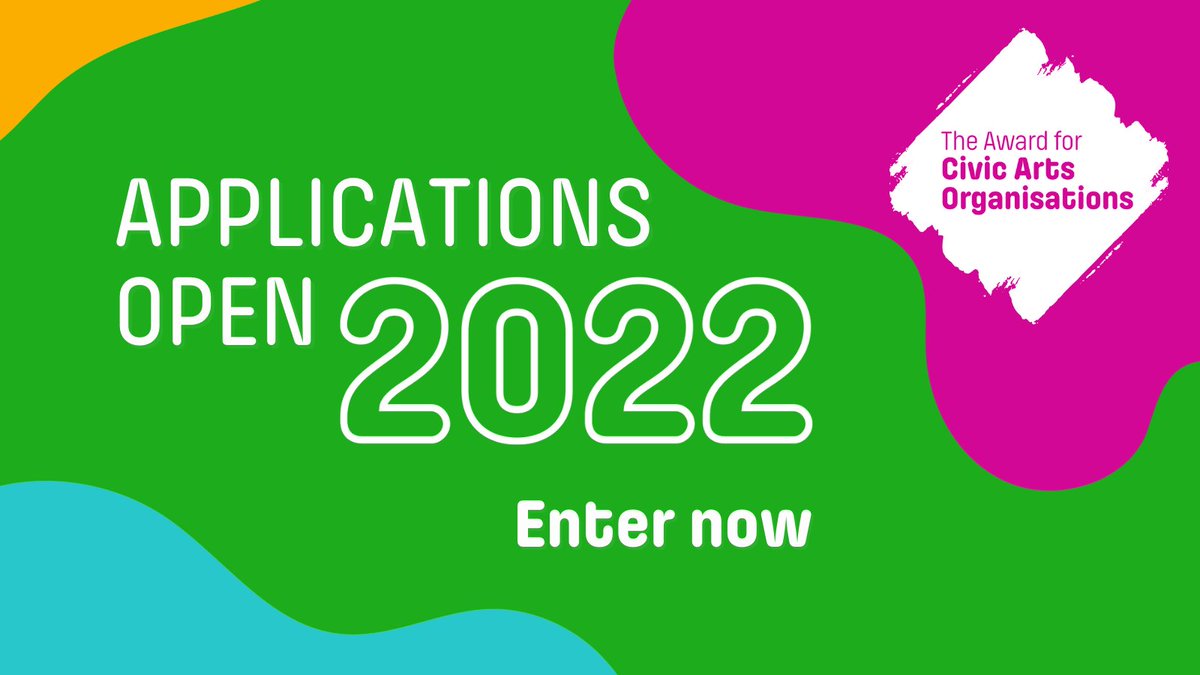 Applications are now open for the third Award for Civic Arts Organisations, worth £150,000.📝

With the theme ‘Co-Creating the Future’, this edition will spotlight organisations that help communities thrive, even in the most challenging of contexts.

bit.ly/AwardCivicArts