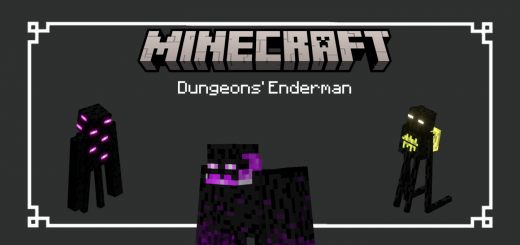 Dungeons' Endermen Minecraft Texture Pack