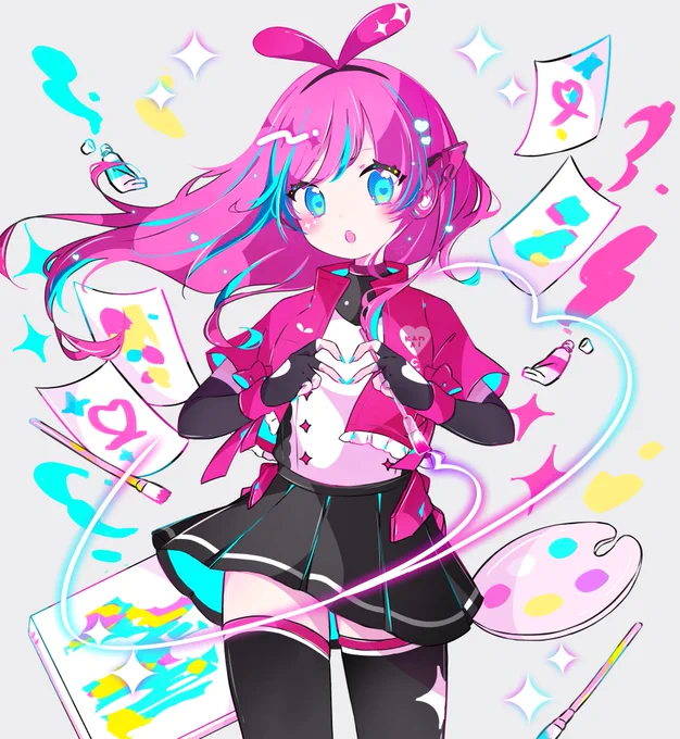 Capchiiさんのオリジナル楽曲『 Change My Melody / #kzn 』のアートワークを担当させていただきました #kznSongContest  