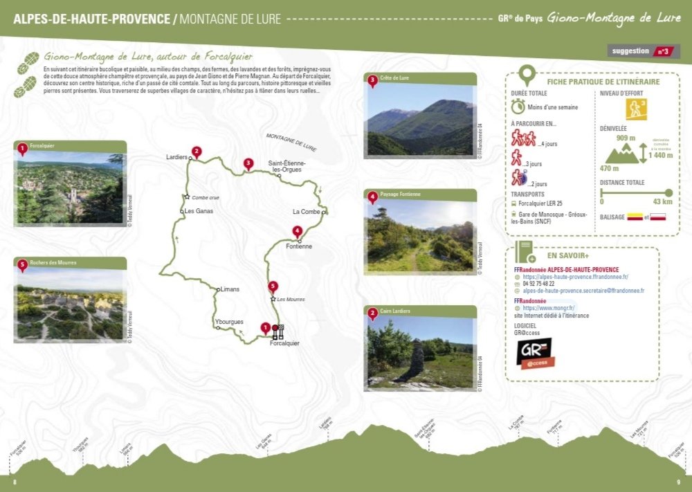 MyProvenceAlpes's tweet photo. Brochure éditée par la @ffrandonnee : Suggestions de randonnées itinérantes dans la région Provence-Alpes-Côte-dAzur.
Quelques exemples dans les Alpes de Haute-Provence ⬇️
#Mercantour #PreAlpes #Lure #AlpesDeHauteProvence https://t.co/WVYINY9sGf