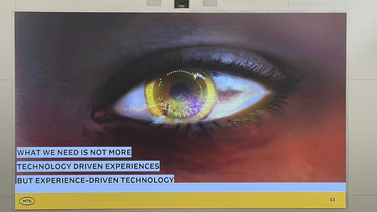 #MTNCTIOConference2022

Experience driven Technology 💪🏽 with <a href="/Monzer455/">Monzer Ali</a>