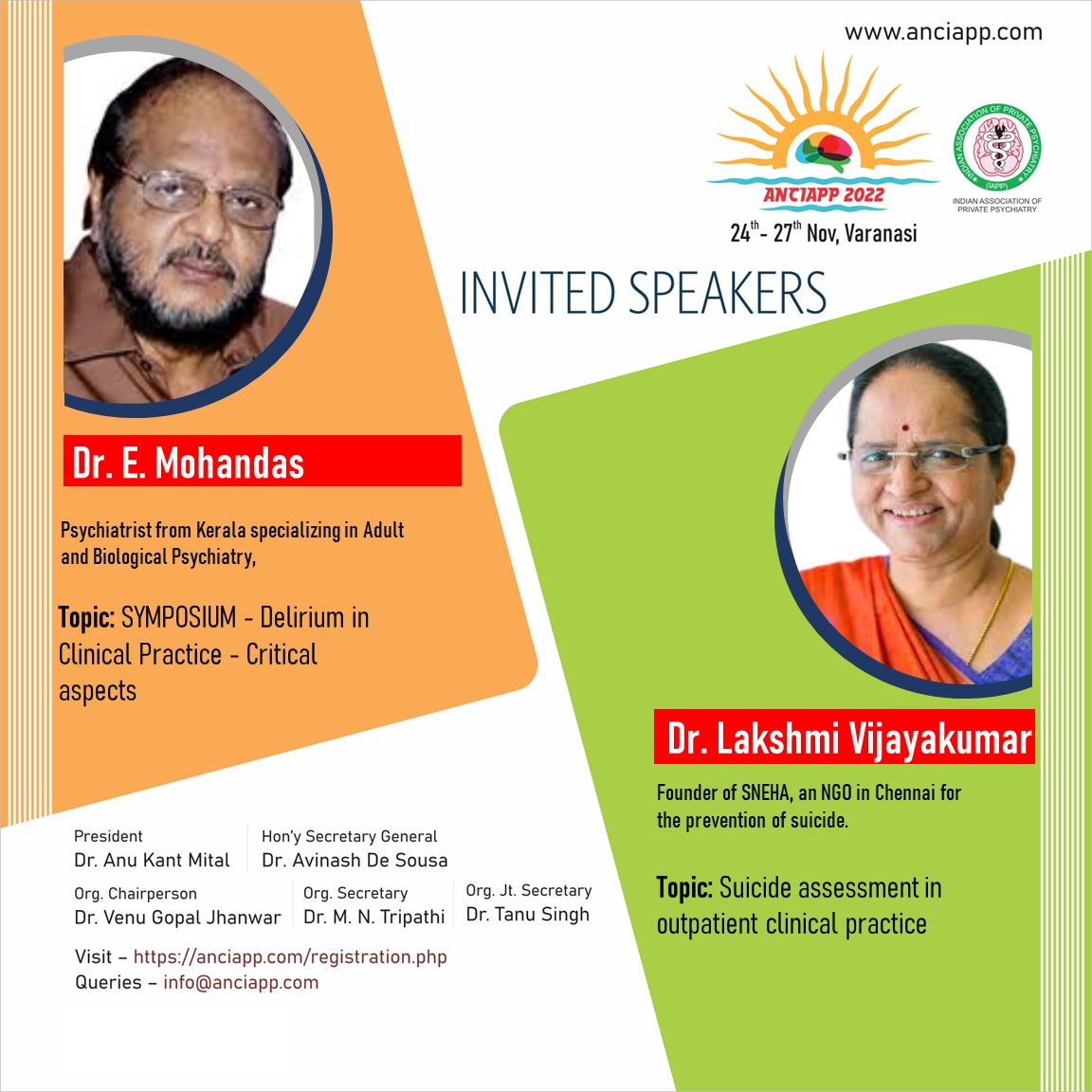 anciapp2022's tweet photo. #ANCIAPP2022 Know your speakers

Register Now: https://t.co/HZSk35WTWm
Website: https://t.co/A4L17RytPo

#varanasi #mentalhealth #bipolar #mentalhealthawareness #depression 
#anxiety #mentalillness #ocd #mentalhealthmatters #stress #suicide #autism 
#therapy https://t.co/at0q5LV1f0