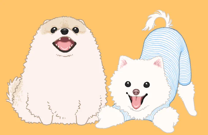 今日はワンコの日ということでワンコイラスト描いてますハッピーワンデー 