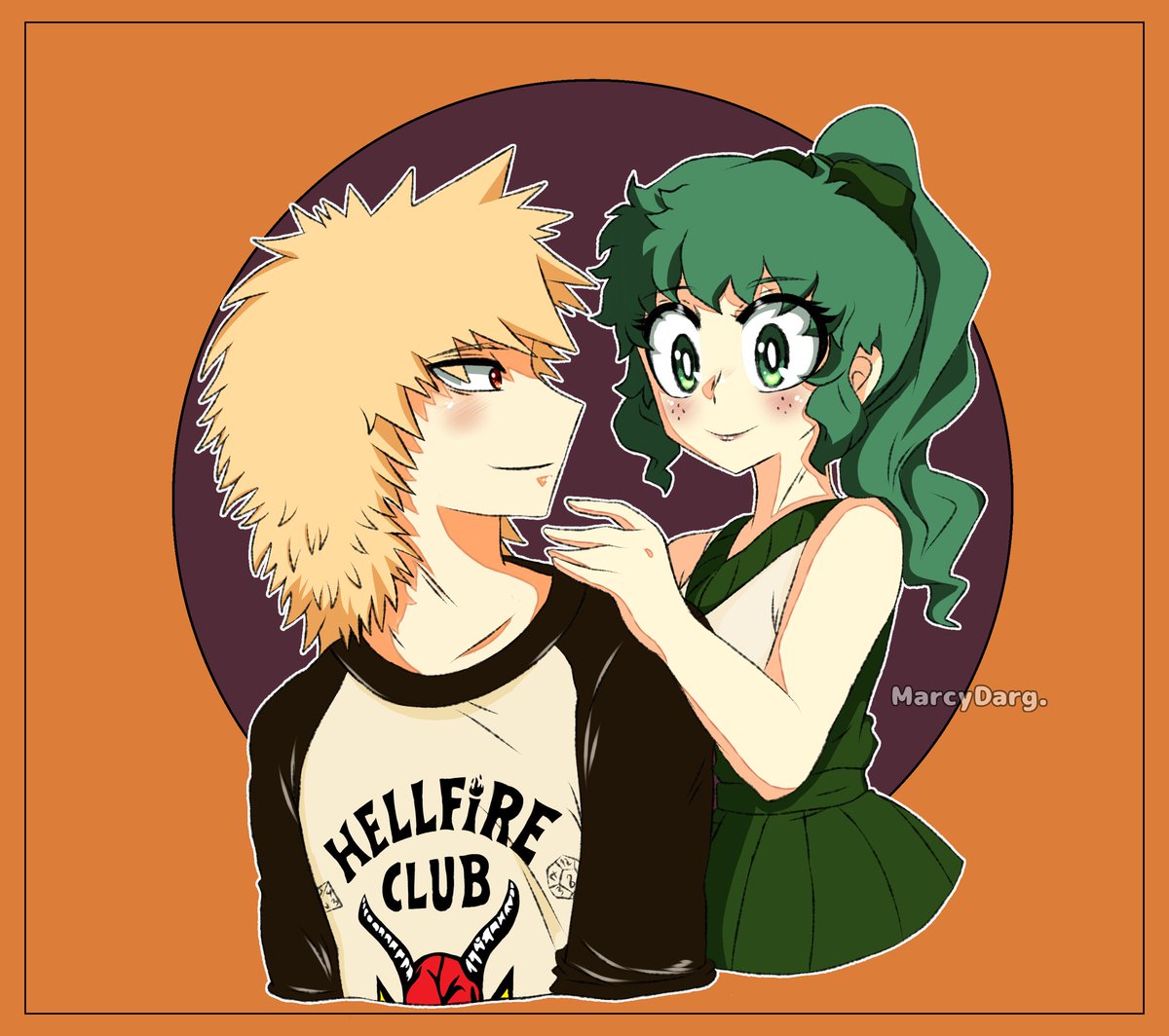 marcydraw's tweet photo. Miren mi shipp que no pudo ser (?) 🥺

Día 3: Series / Stranger Things.

🎶 Deku,  wake up!
I don't like this 🎶💔

Primera ves dibujando a Izuku fem 💚
#scaryweekbkdk 🧡💚 #BKDK #bkdkhalloweek2022 https://t.co/HgkkOfYc2R