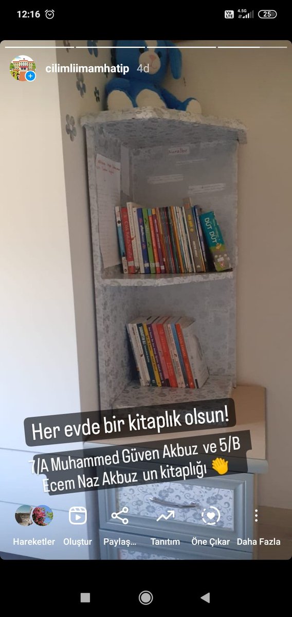 #HerEvdeBirKitaplıkOlsun📚 etkinliğimiz devam ediyor.