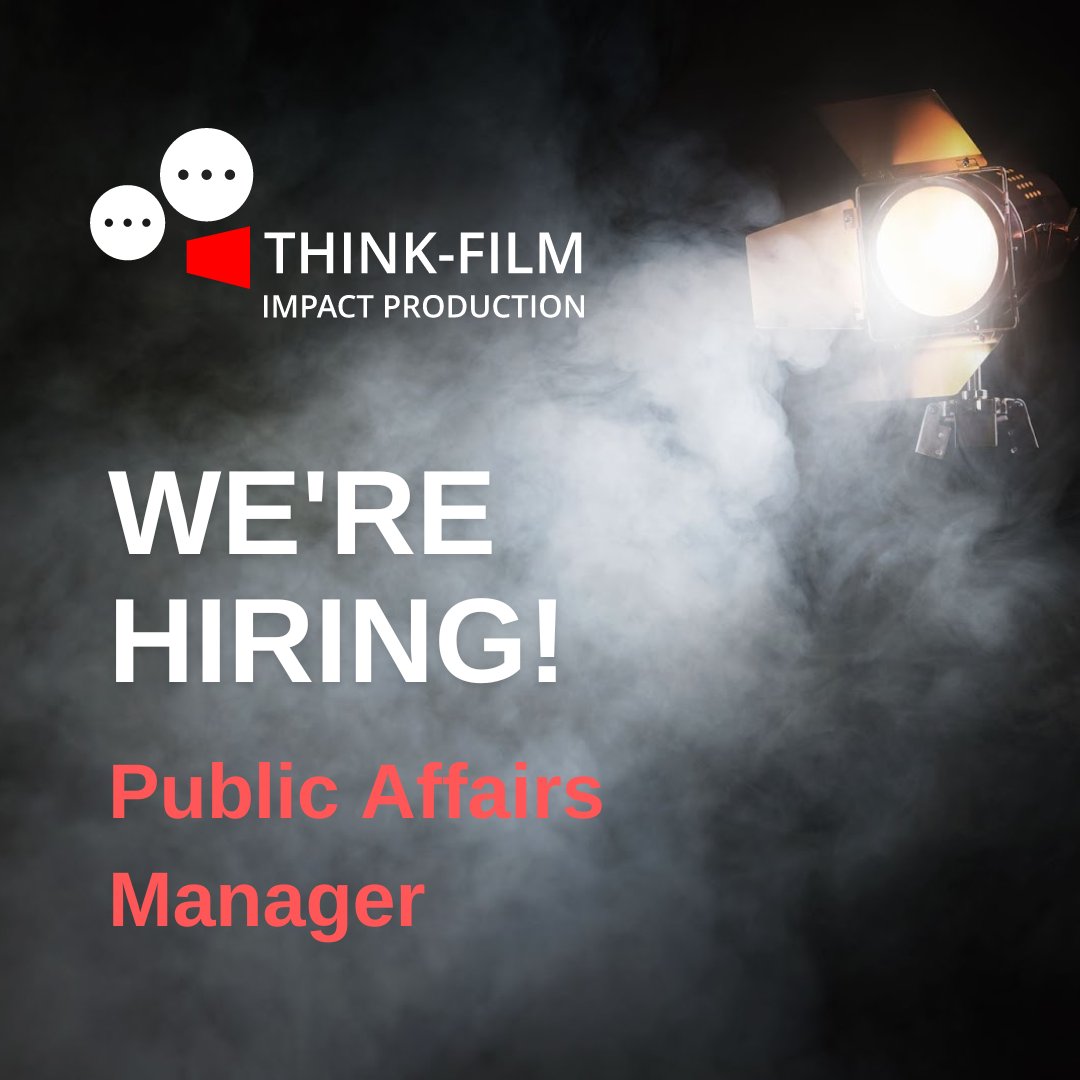 thinkfilmimpact's tweet photo. We're expanding our team, looking for a new Public Affairs Manager (UK based) - know anyone suitable? Send them our way! #hiring #newjob #publicaffairs #publicpolicy #socialimpact #thinkimpact
https://t.co/3cEbXTsgVD https://t.co/kmLd0dPFgm